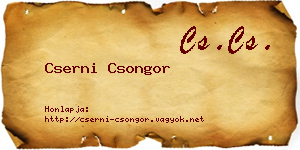 Cserni Csongor névjegykártya